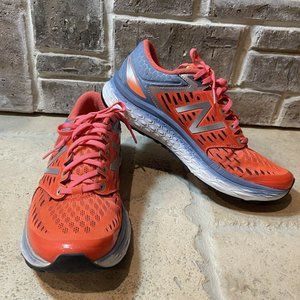 New Balance 1080 Fresh Foam Running Shoes Women's Blue Orange Sneakers Sz 10